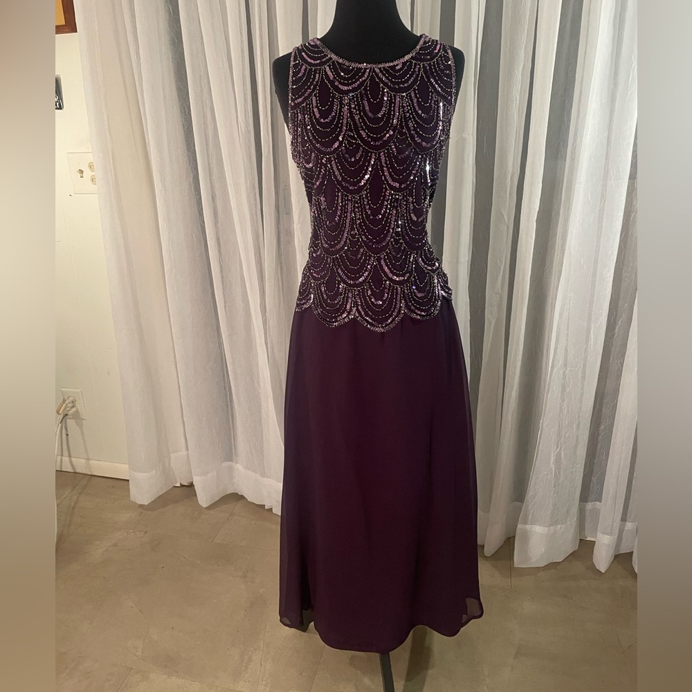J Kara Deep Purple Gown